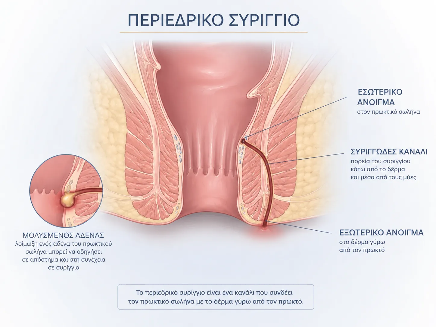 periedriko syriggio Περιεδρικό Συρίγγιο